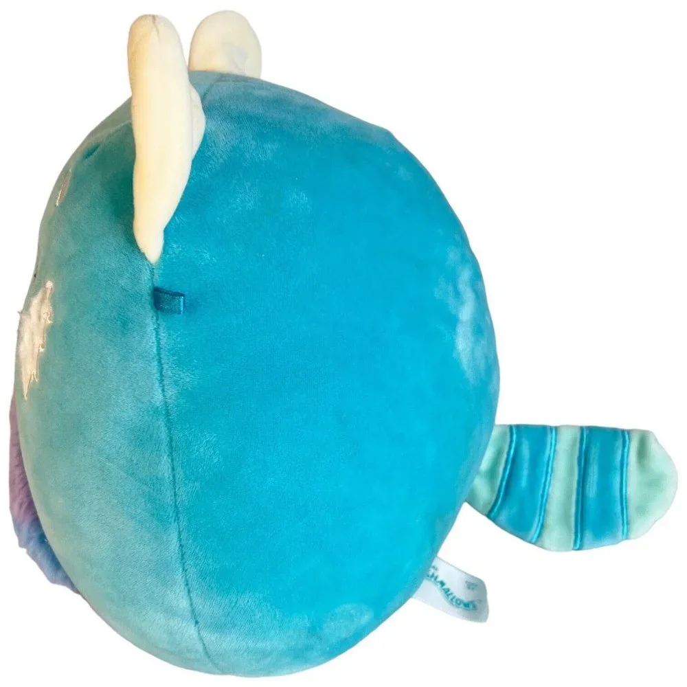 Squishmallow Vanessa The Red Panda‎ Plush Rainbow Blue 8 IN Stuffed Animal Toy